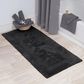 Timberlake Lavish Home 100% Cotton Long Bath Rug in Black, , large