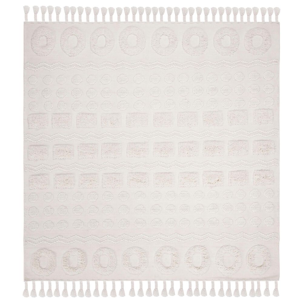 Safavieh Natura NAT251A 6" Square Ivory Area Rug, , large