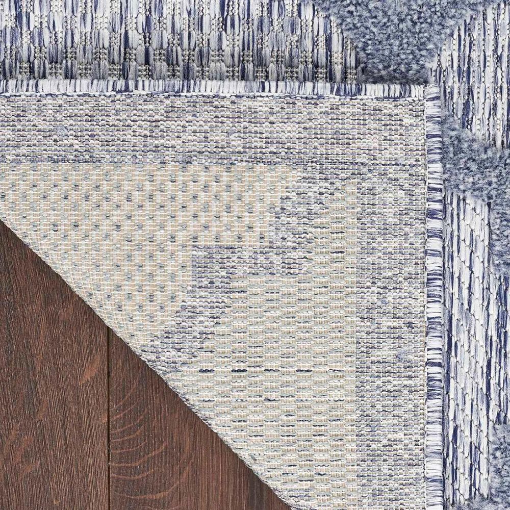 Nourison Easy Care 7&#39; x 10&#39; Denim Blue Indoor/Outdoor Area Rug, , large