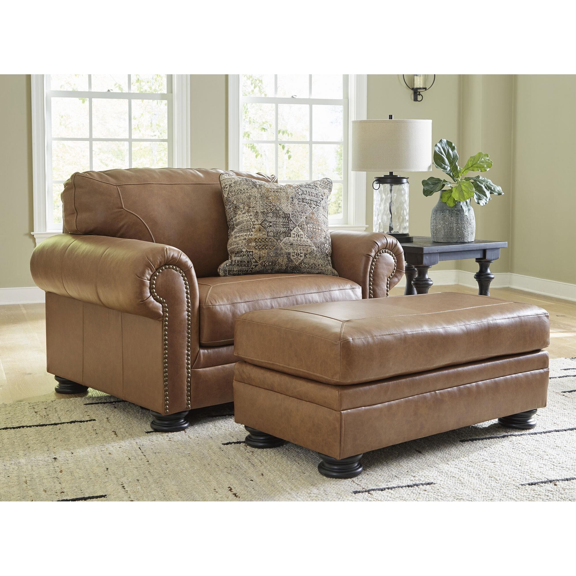 Signature Design by Ashley Carianna Oversized Chair in Caramel NFM
