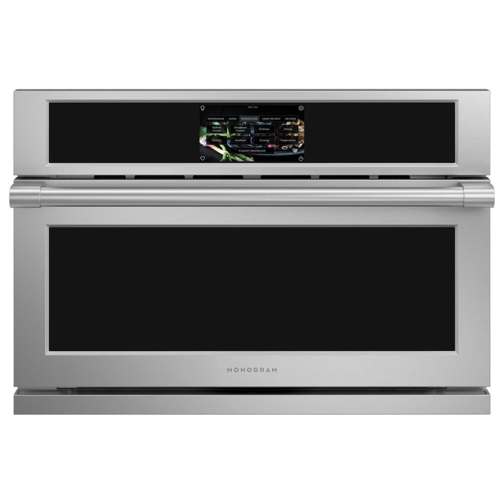 Monogram Statement 27" Single Electric Wall Oven with 120V Advantium Technology in Stainless Steel, , large