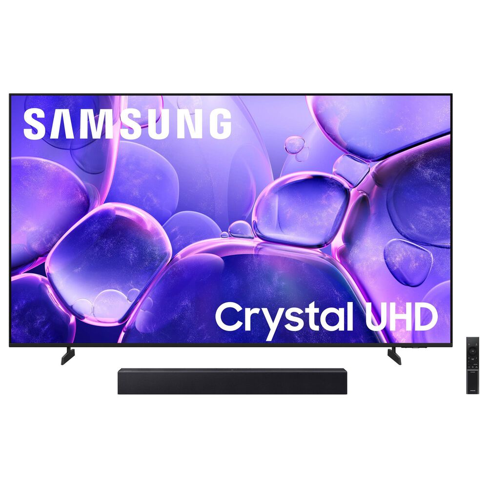 Samsung 75" Class U8000F 4K Crystal UHD HDR - Smart TV with B-Series 2.0 Channel Soundbar in Titan Gray and Titan Black, , large