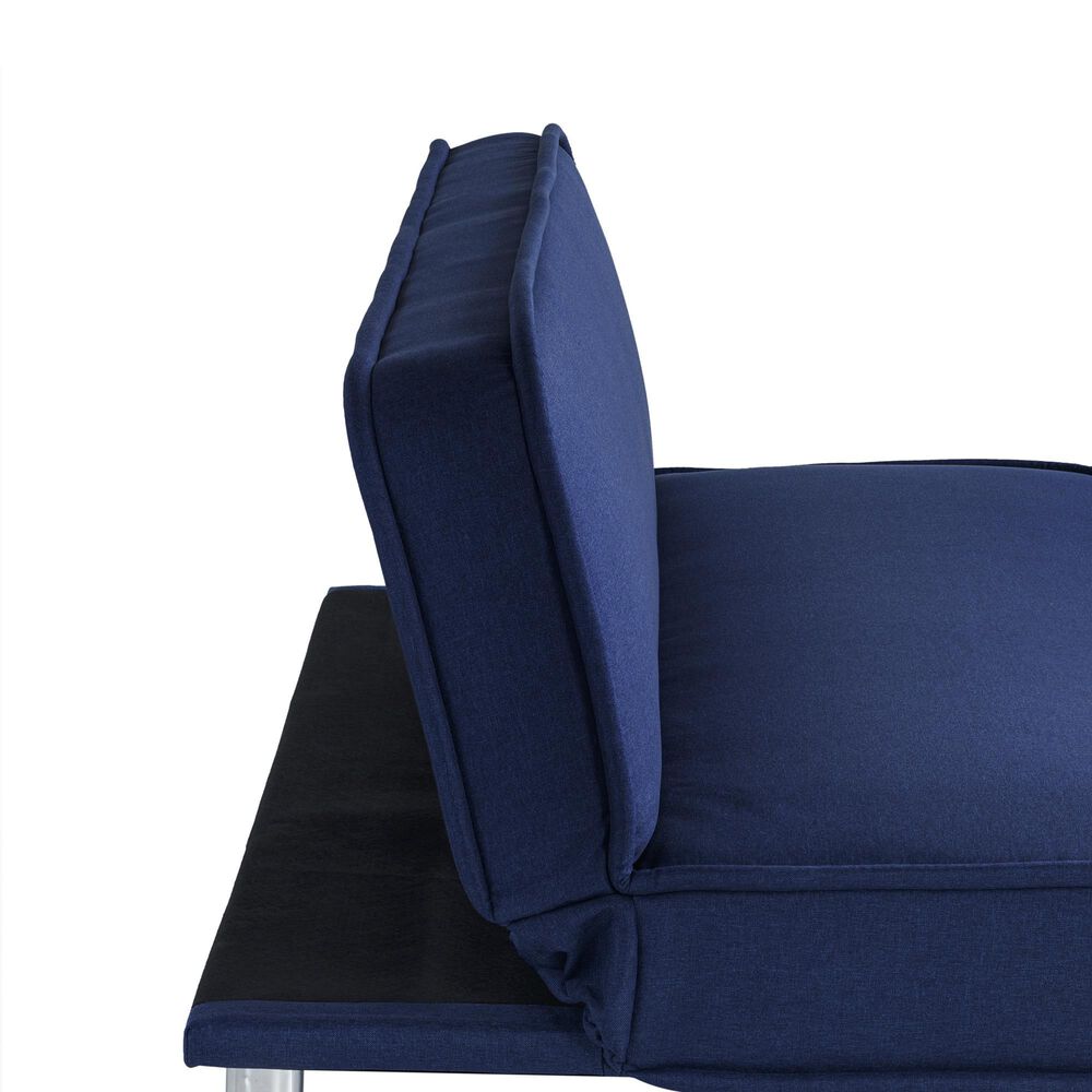 Lifestyle Solutions Toni Convertible Sofa in Navy, , large