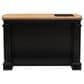 Linon Home Decor Pennfield Kitchen Island in Natural and Black Sand, , large