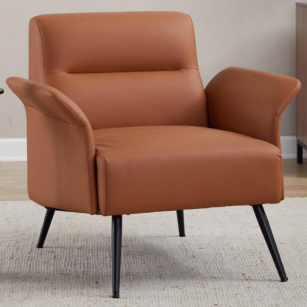 Lumisource Petal Accent Chair in Camel, , large