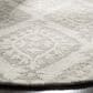 Safavieh Micro-Loop Geometric 5" Round Light Grey Area Rug, , large