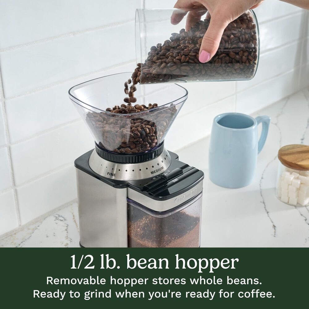 Cuisinart Supreme Grind Automatic Burr Mill Coffee Grinder in Black Stainless, , large