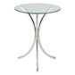 Pacific Landing Tempered Glass Accent Table in Chrome, , large