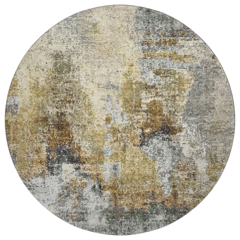 Dalyn Rug Company Lumara LM2 Khaki 8" Round Area Rug, , large