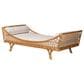 Baxton Studio Akemi Twin Rattan Daybed with Cushion in Light Honey, , large