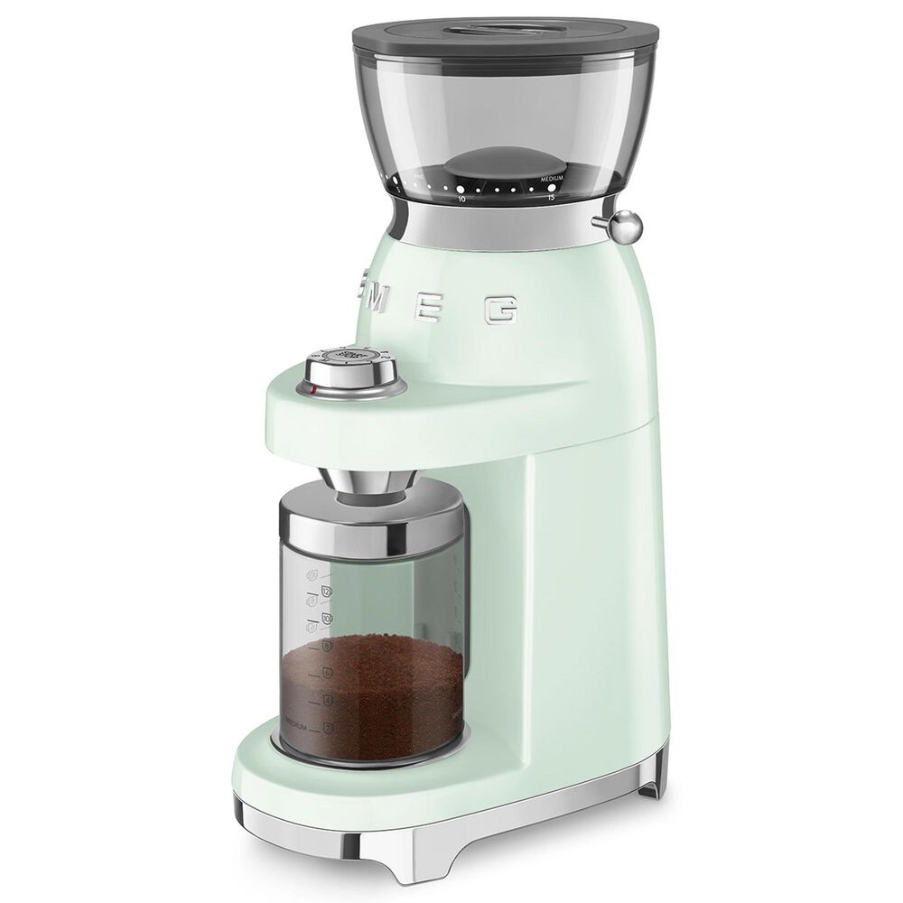 SMEG Conical Burr Coffee Grinder in Pastel Green, , large