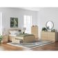 Ashley Onita Full Panel Platform Bed with 1 Side Storage in Natural, , large