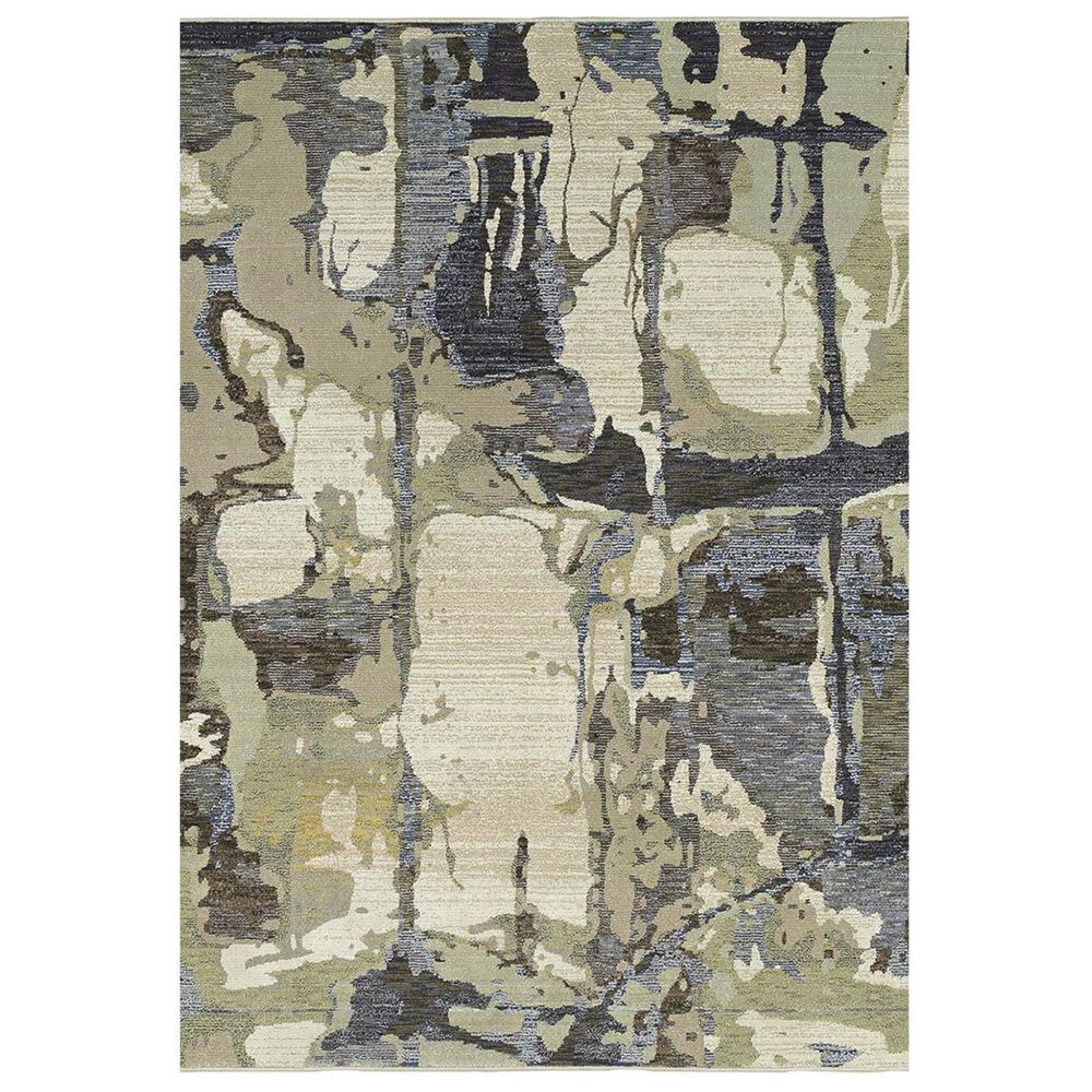 Oriental Weavers Evolution 8027A 5"3" x 7"3" Blue Area Rug, , large