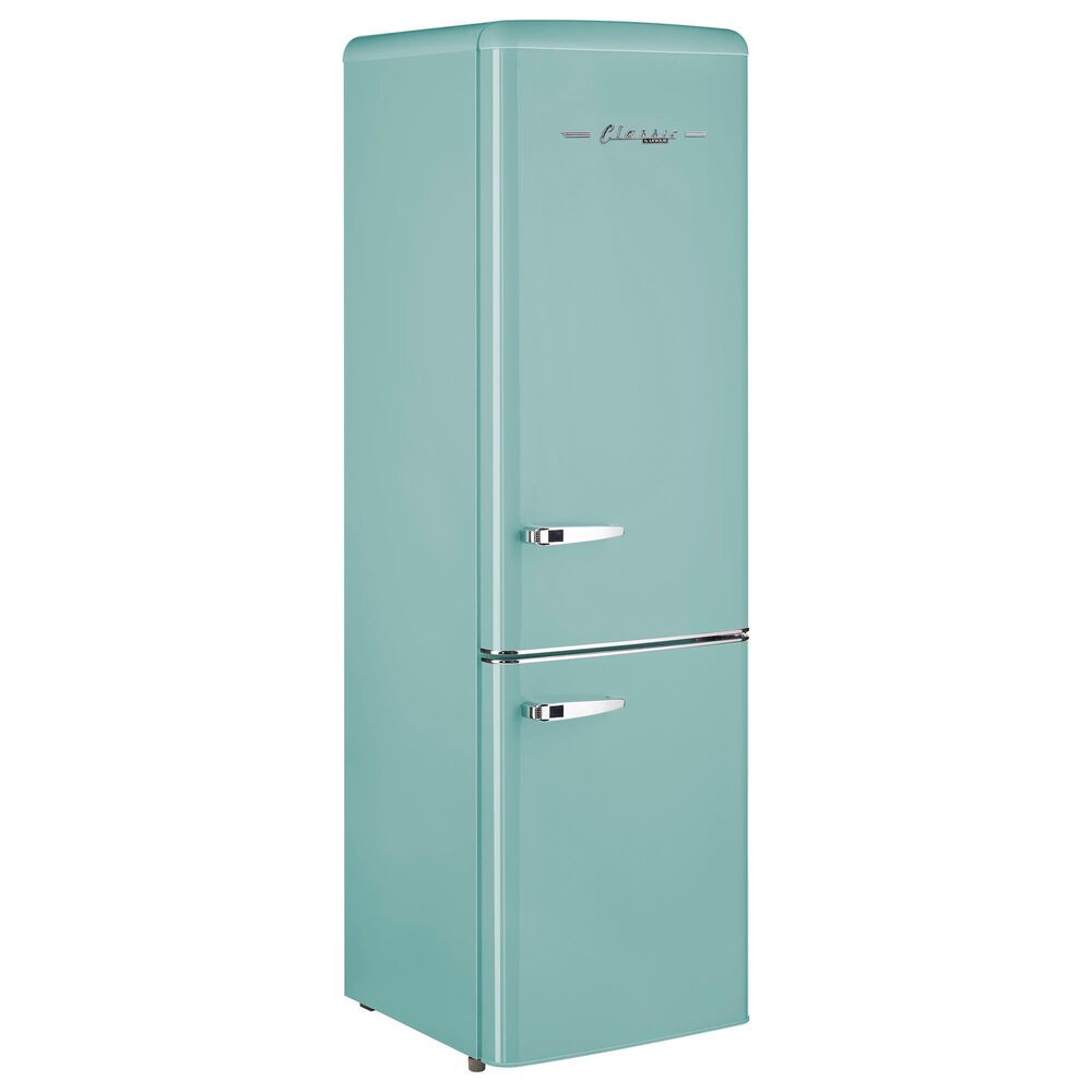 Unique Appliances Classic Retro 9 Cu. Ft. Bottom Freezer Regfrigerator In Ocean Mist Turquoise, , large