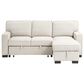 HOMLUX 86.5"W Sleeper Sectional Sofa with Storage Chaise, Cup Holders and USB Ports, in Beige, , large