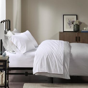 Hampton Park Peached Percale 4-Piece California King Sheet Set in White, , large