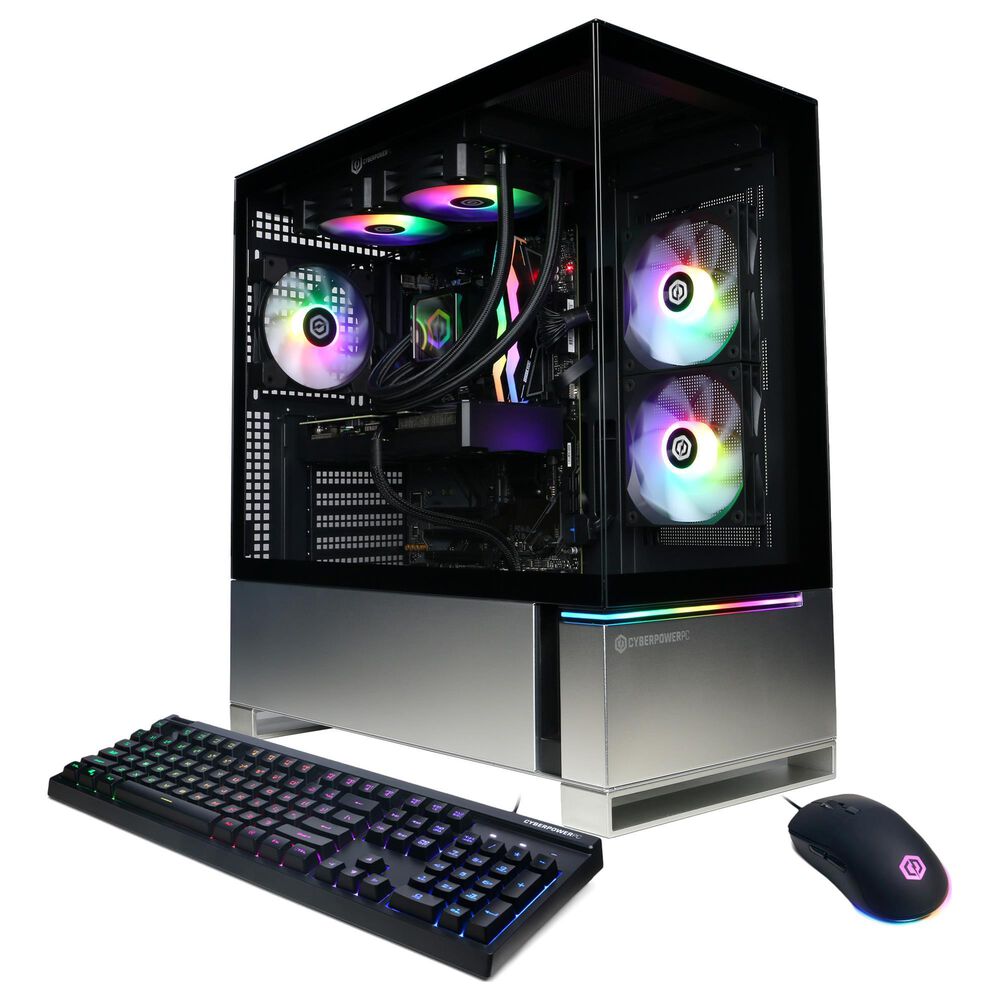 CyberPowerPC Gamer Supreme Gaming Desktop | AMD Ryzen 7 8700F - 32GB RAM - NVIDIA GeForce RTX 5070 Graphics - 2TB SSD in Black, , large