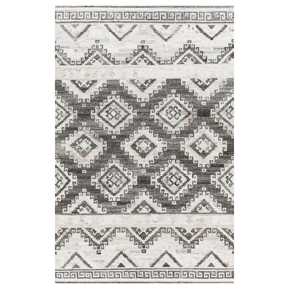Surya Alyssa 2" x 3" Black, White, Gray and Brown Area Rug, , large