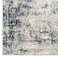 Radici USA Livigno Transitional 2"2" x 7"7" Blue Area Rug, , large