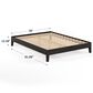 Forest Grove King Platform Bed in Urban Walnut, , large