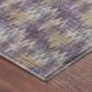 Dalyn Rug Company Soft Essentials Chevron Plum 9" x 12" Area Rug, , large
