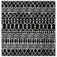 Safavieh Tulum TUL270 5" Square Black and Ivory Area Rug, , large