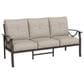 Hearth and Haven Outdoor Sofa with Light Khaki Metal Frame in Beige, , large