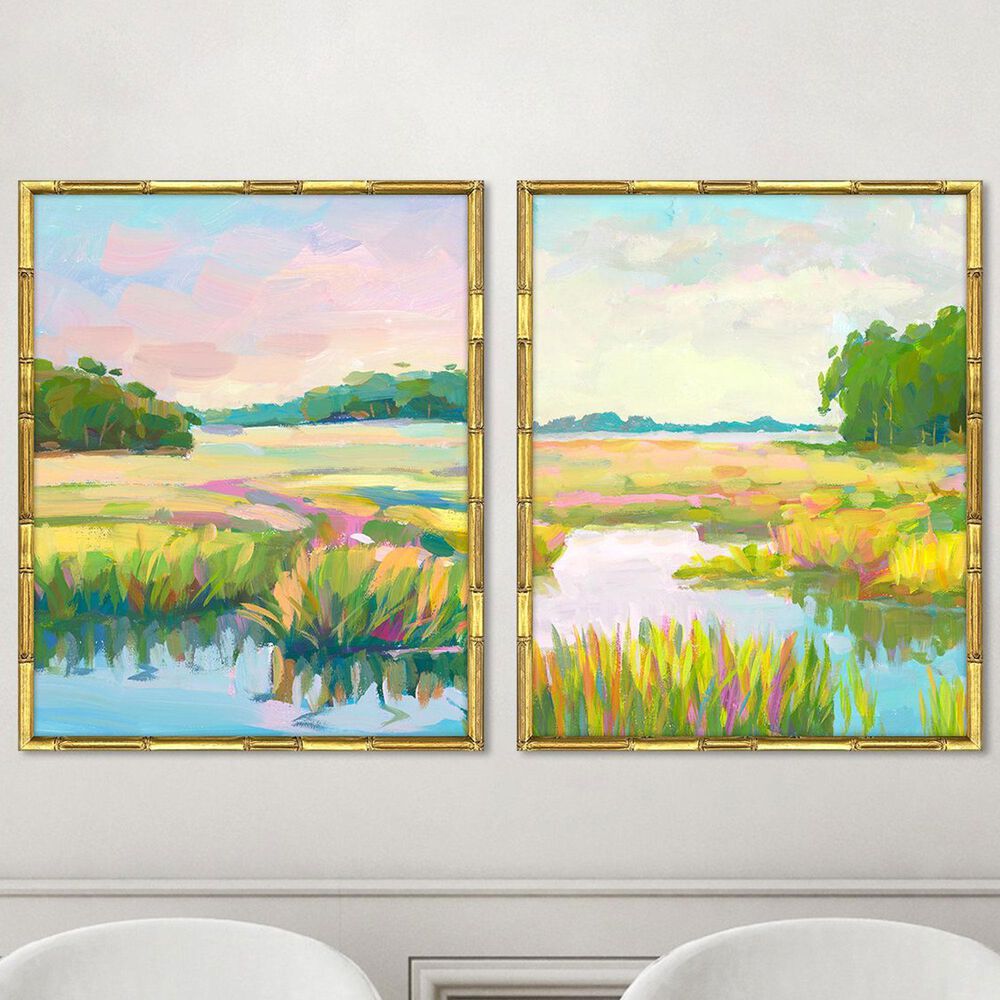 Paragon 21" x 17" Lowland Impressions Wall Art in Blue (Set of 2), , large