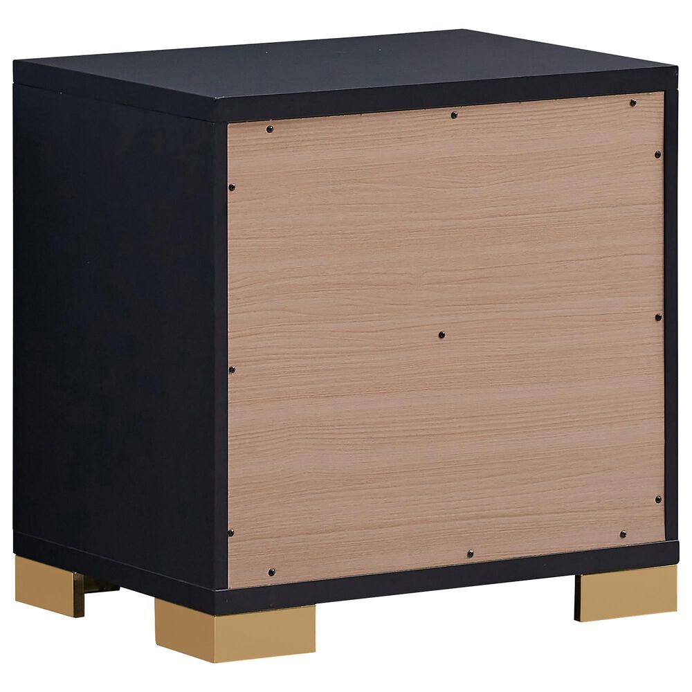 Pacific Landing Marceline 2-Drawer Nightstand in Black, , large