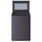 LG 5.5 Cu. Ft. Top Load Washer and 7.3 Cu. Ft. Electric Dryer with TurboSteam in Matte Black, , large
