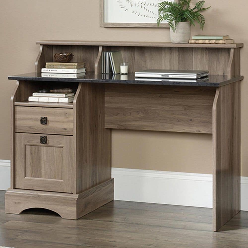 Sauder County Line Writing Desk, Salt Oak finish