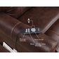 Steve Silver Ottawa Power Lift Recliner with Heat and Massage in Walnut, , large