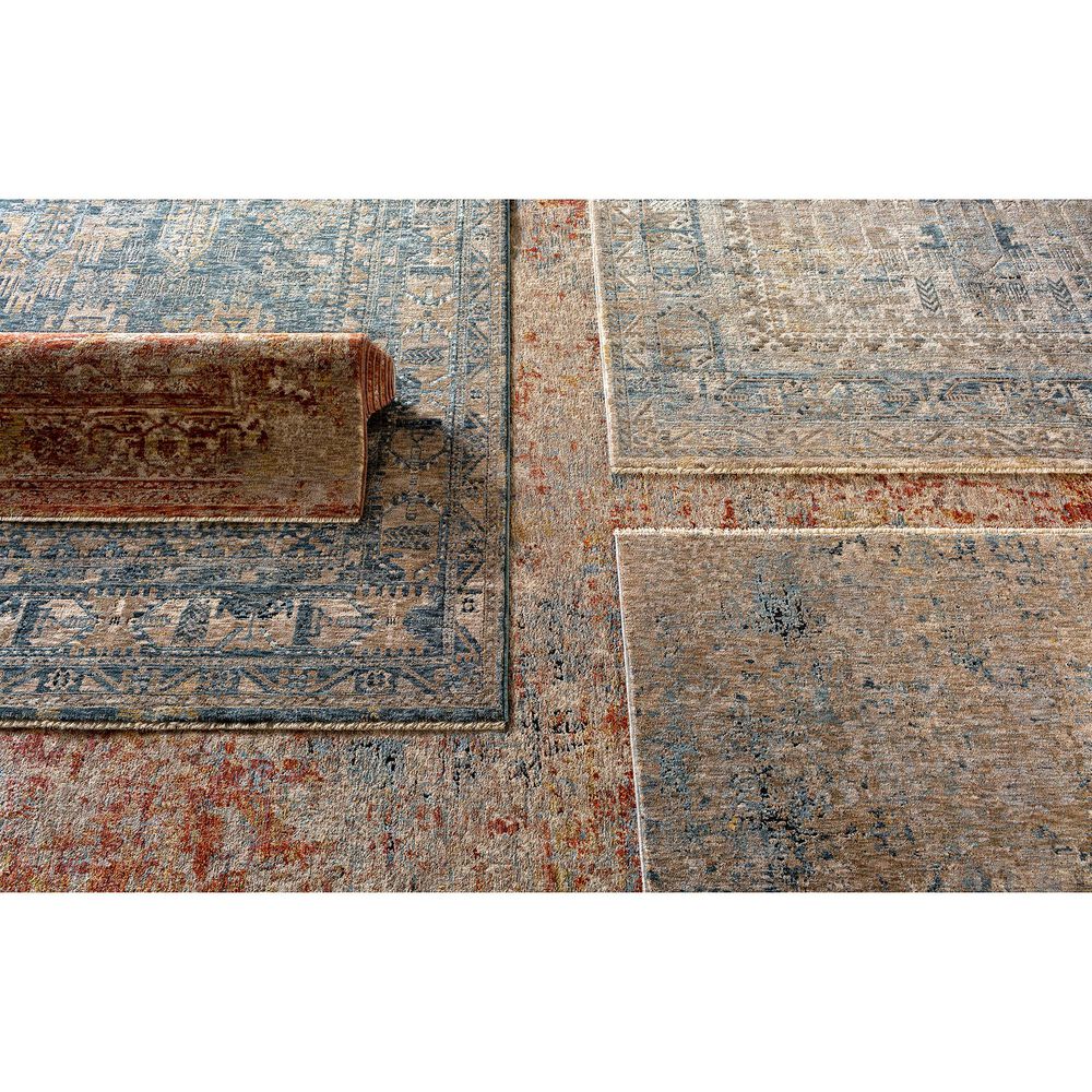 Surya Mirabel MBE-2303 10&#39; x 14&#39; Navy, Denim, Cream, Brown, Saffron, Taupe and Gray Area Rug, , large