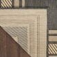 Nourison Horizon HOZ03 Charcoal 9" x 12" Indoor/Outdoor Area Rug, , large