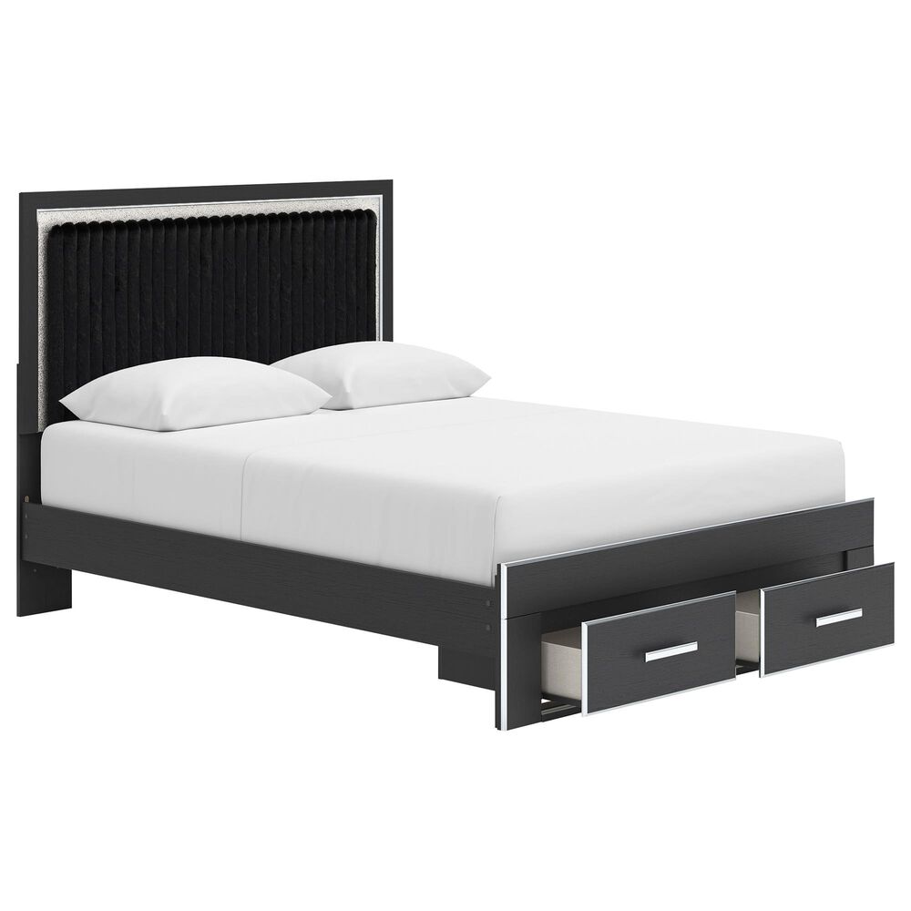 Ashley Zuraleus 4-Piece Queen Storage Bedroom Set in Matte Black, , large