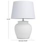Maple and Jade Cement Table Lamp in White, , large