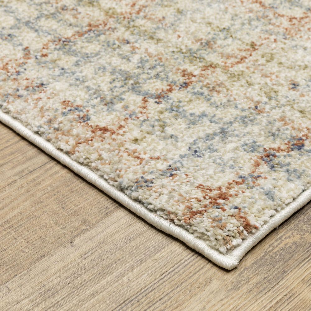 ROW by Oriental Weavers Gemma Plaid Blue and Rust 5'3" x 7' Area Rug, , large