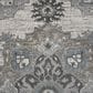 Amer Rugs Alexandria 6"7" Round Ivory and Stone Gray Area Rug, , large
