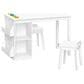 RiverRidge Home 3-Piece Kids Desk and Chair Set with Cubbies and Bookracks in White, , large