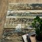 Oriental Weavers Reed RE02A 2"3" x 7"6" Beige and Blue Runner, , large