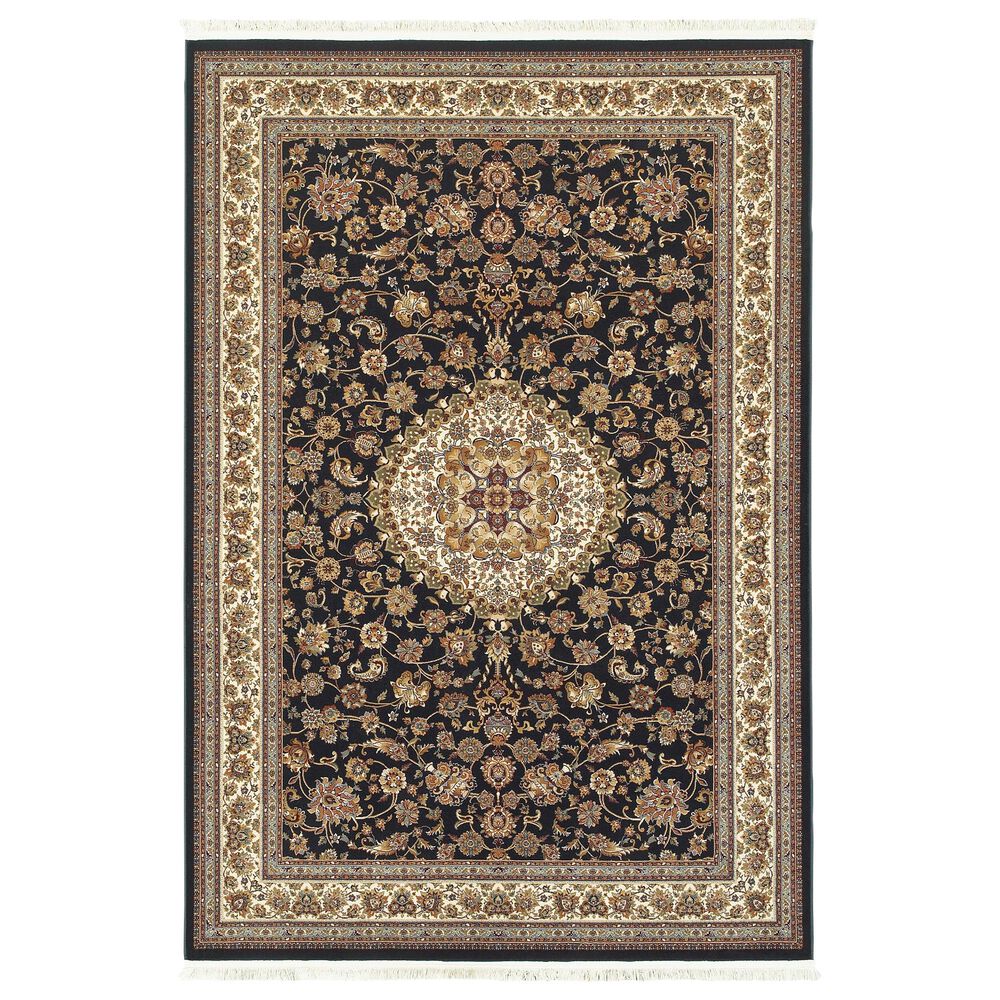 Oriental Weavers Masterpiece 033B 7"10" x 10"10" Navy Area Rug, , large