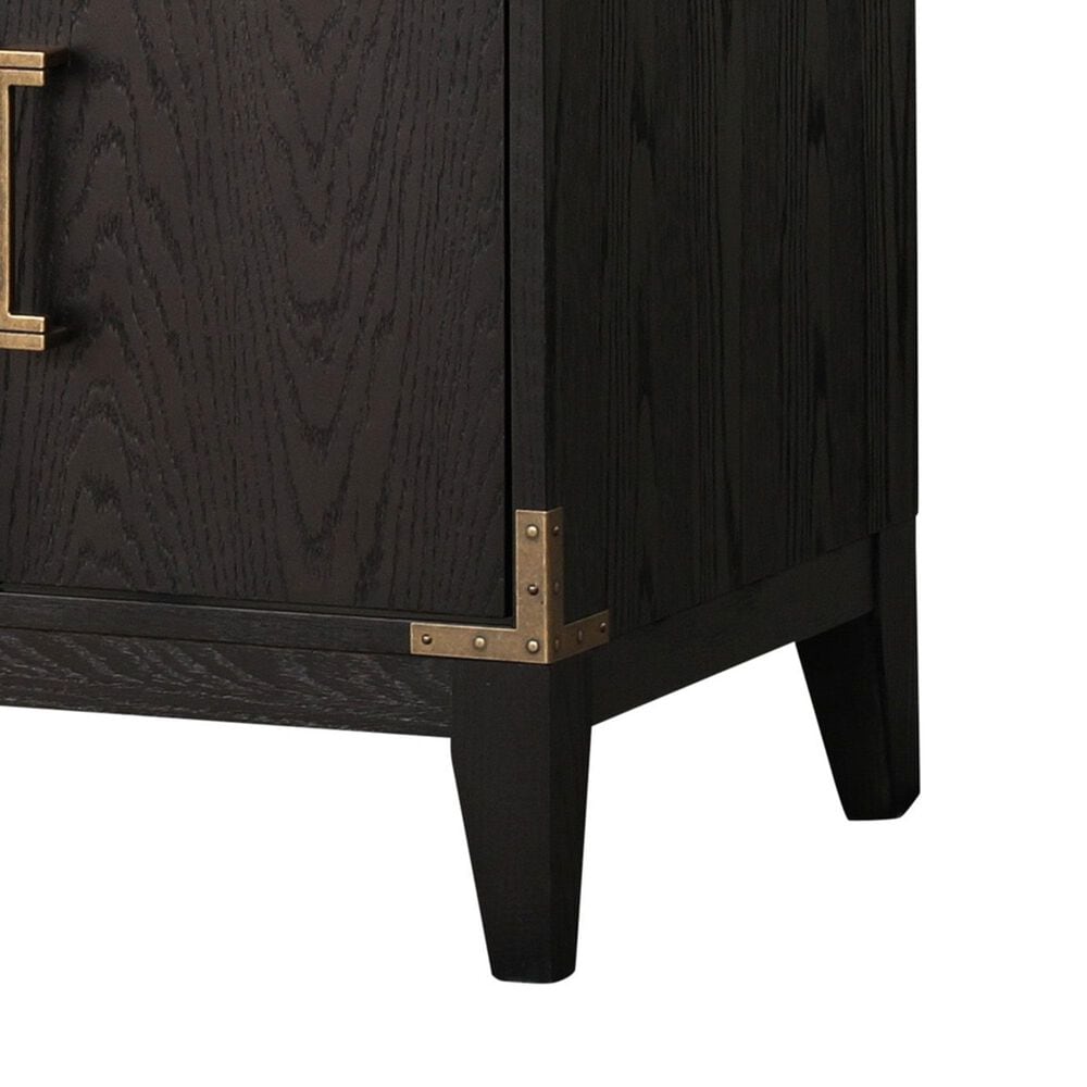 Lexora Home Laurel 72&quot; Double Bathroom Vanity in Black Oak with White Cultured Marble Top and Rectangular Sinks, , large