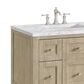 James Martin Vanities Breckenridge 36" Single Vanity in Whitewashed Oak with 3 cm Carrara White Marble Top, , large