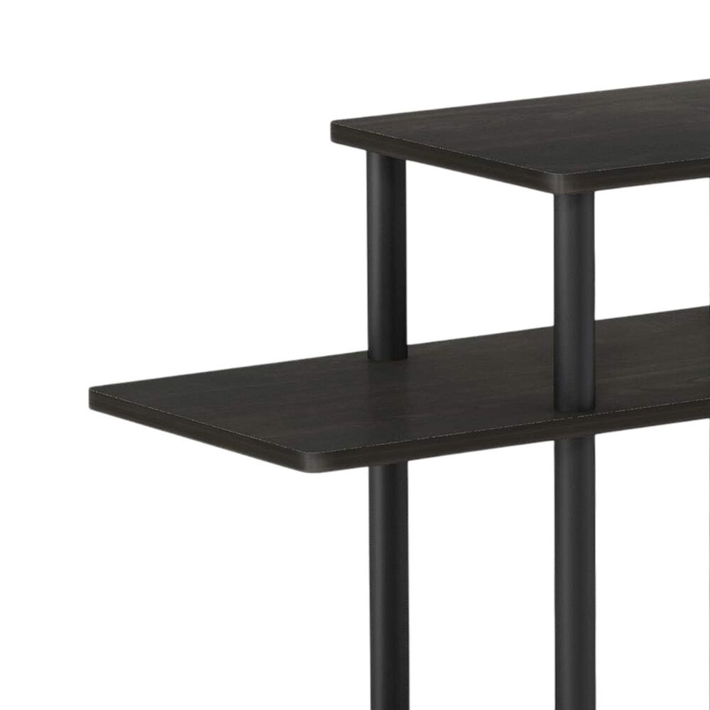 HOMLUX 3-Tier Sofa Side End Table in Espresso, , large