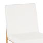 Lumisource Fuji Dining Chair in White/Gold (Set of 2), , large