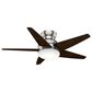 Hunter Isotope Low Profile 44" Ceiling Fan with LED Light in Brushed Nickel, , large