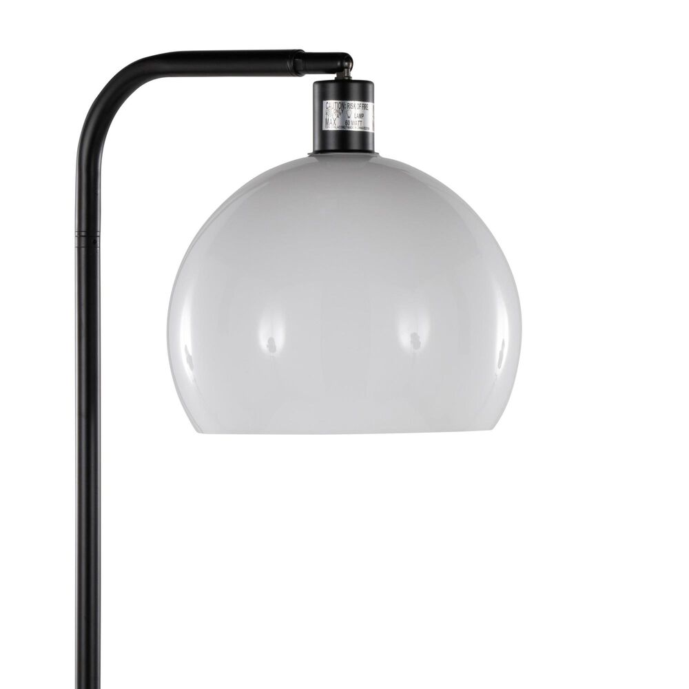 LumiSource Symbol Floor Lamp in Black and White, , large