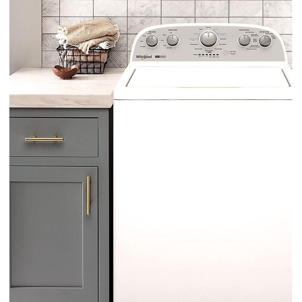 Whirlpool 3.9 Cu. Ft. Top Load Washer with Removable Agitator in White, , large