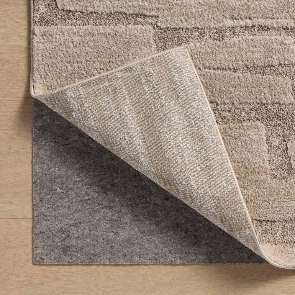 Amber Lewis x Loloi Monty 4&#39; x 6&#39; Taupe and Beige Area Rug, , large