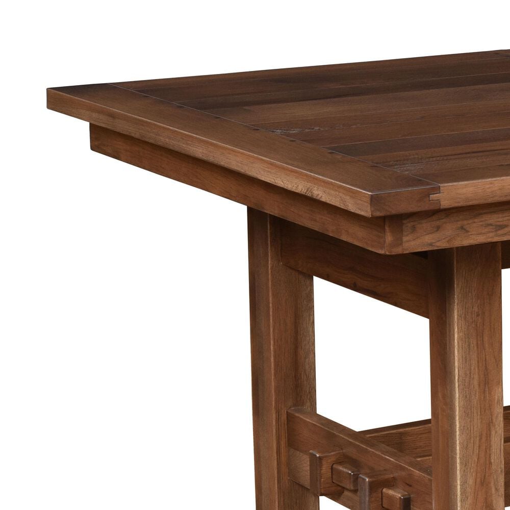 Trailway Llc Sutter Mills 66 inch Dining Table in Rustic Hickory with 1-18&quot; Leaf, , large